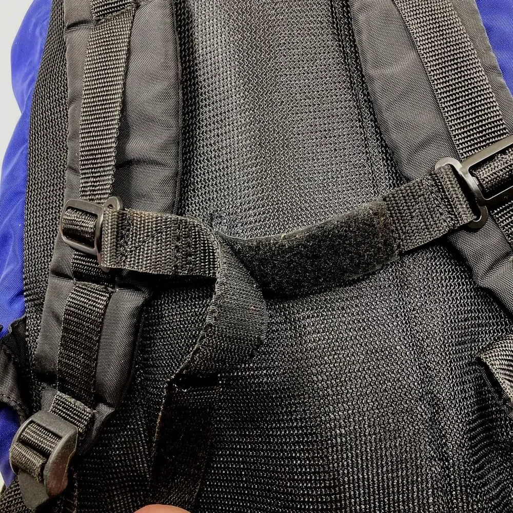 Coleman Vintage Backpack Purple Teal Colorblock Y2K 18